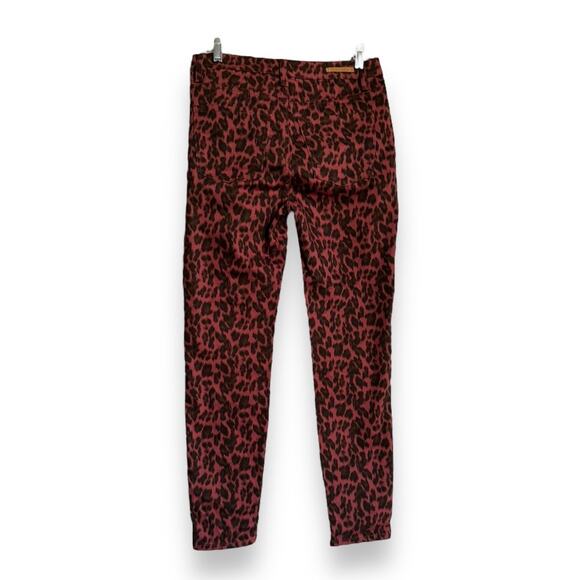 Soft Surroundings Womens Jeans Sz 6 The Ultimate High‎ Rise Leopard Skinny - Picture 9 of 12